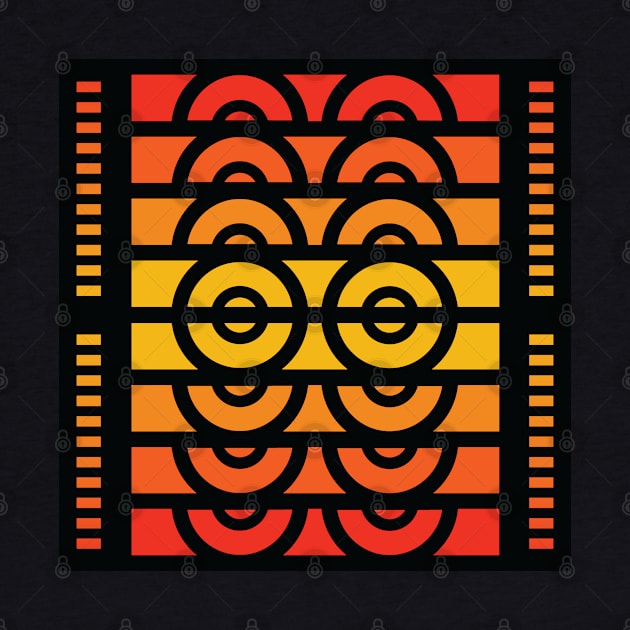 “Dimensional DJ” - V.4 Orange - (Geometric Art) (Dimensions) - Doc Labs by Doc Labs